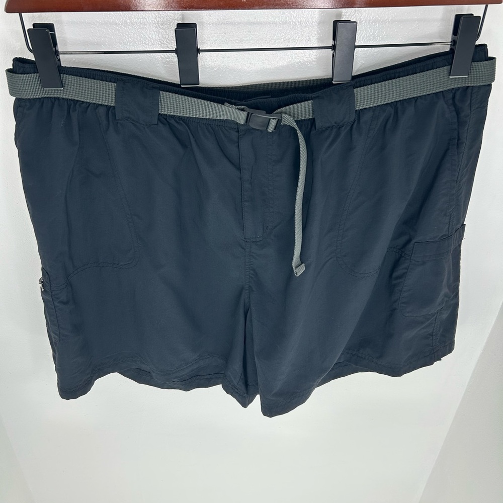Columbia Womens Belted Cargo Shorts Size 3X Black Outdoor Hiking Active‎ 40x6 - Picture 4 of 11